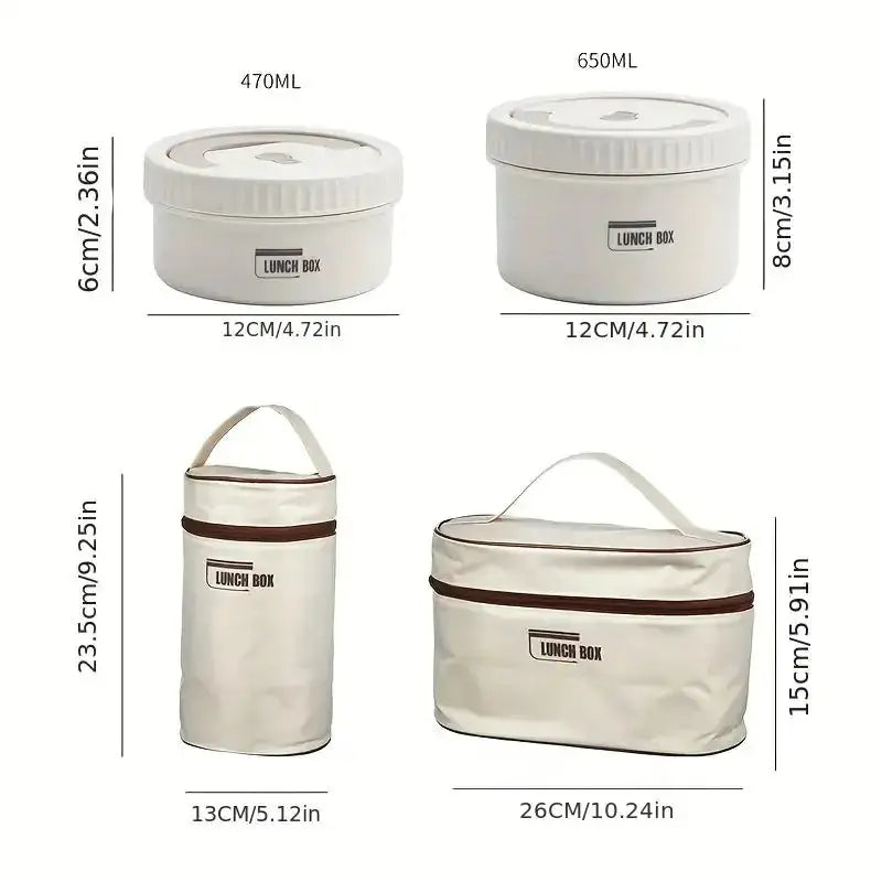 Bento Lunch Box Set Eco-Friendly Modular Design & Multiple_Vivareflex_Online