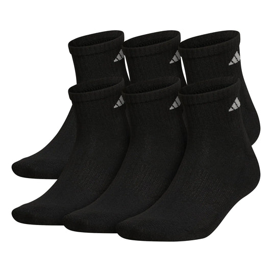 Adidas Men's Athletic Cushioned Quarter Socks (with Arch Compression for a Secure Fit (6-Pair) - Vivareflex Online