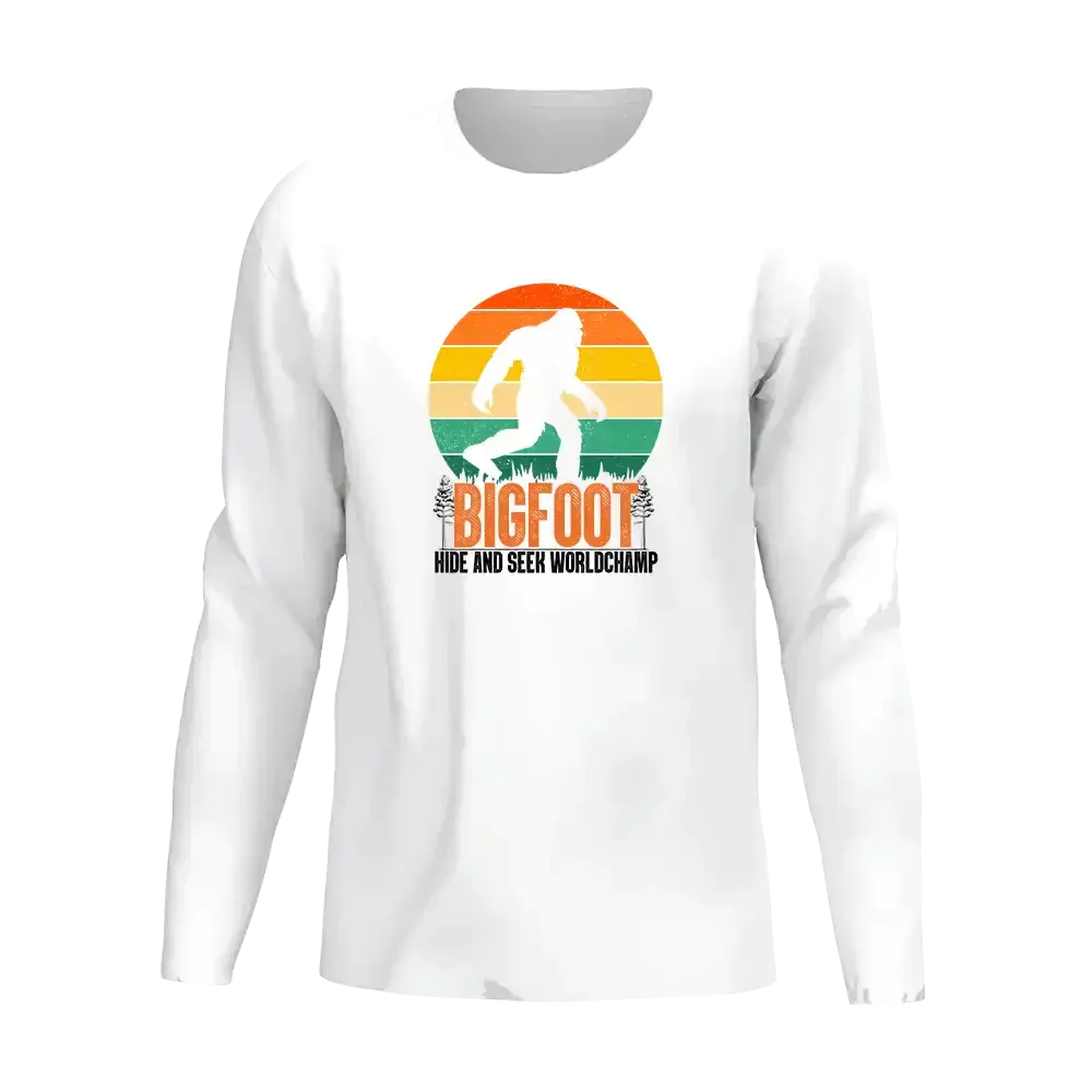 Bigfoot Hide And Seek Men Long Sleeve Shirt Vivareflex Online