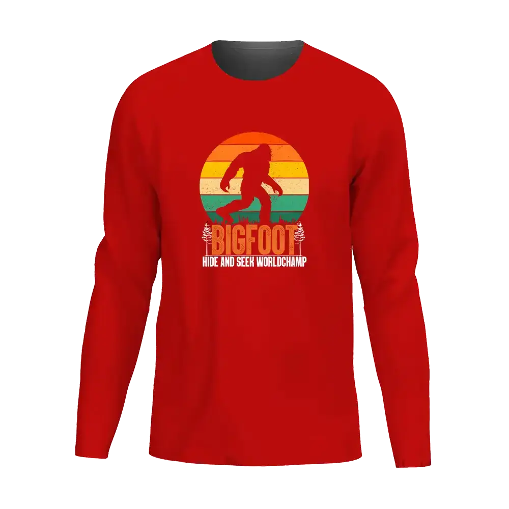 Bigfoot Hide And Seek Men Long Sleeve Shirt Vivareflex Online
