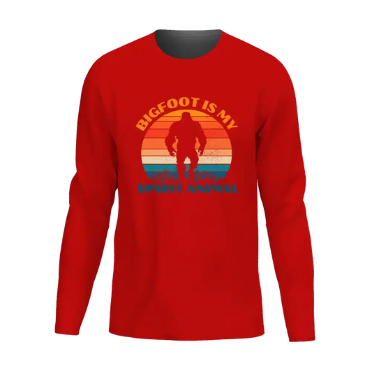 Bigfoot Is My Spirit Animal Men Long Sleeve Shirt Vivareflex Online