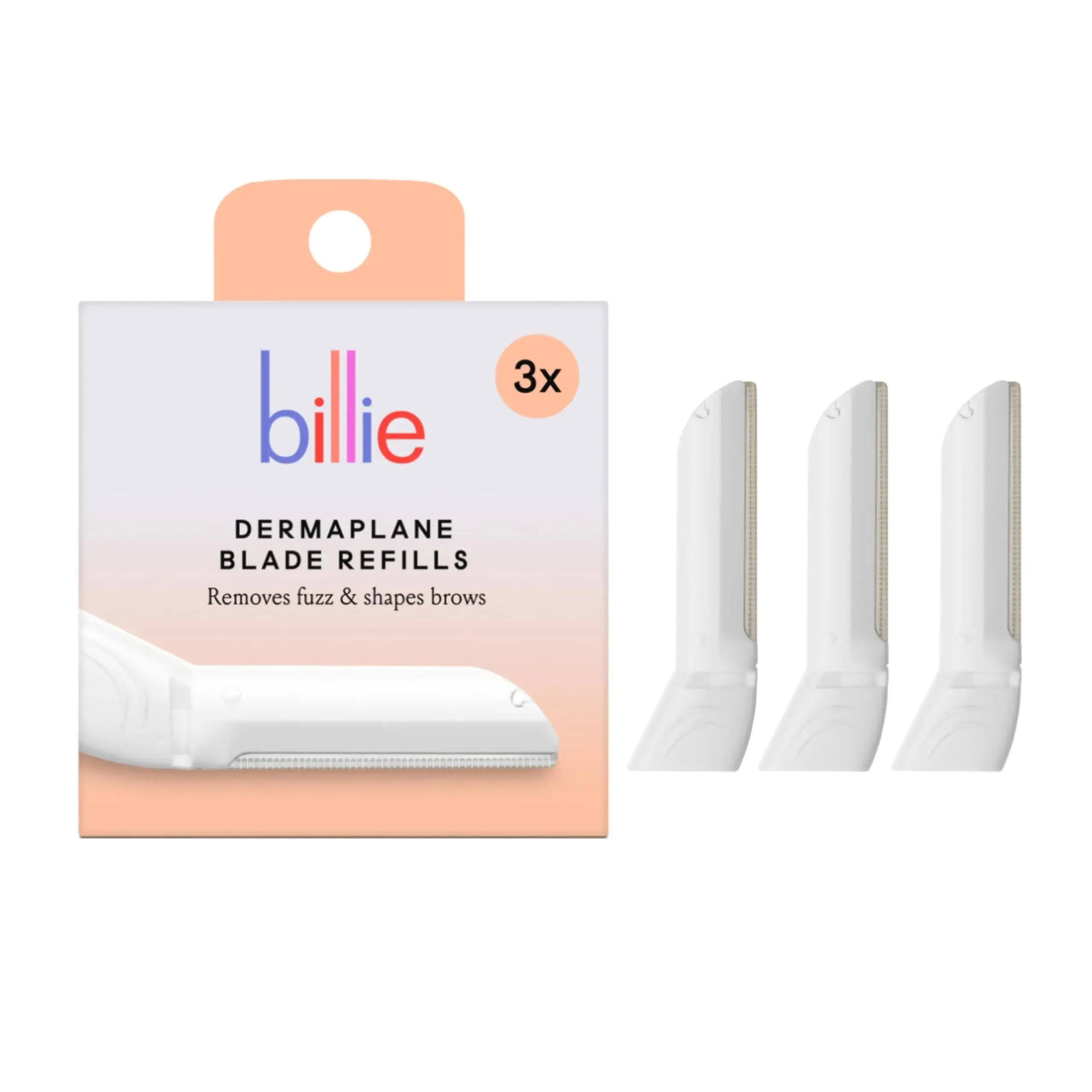 Billie - Dermaplane Refill Blades - Stainless Steel Blades with Safety Micro-guards - Nickel-free - Vivareflex Online
