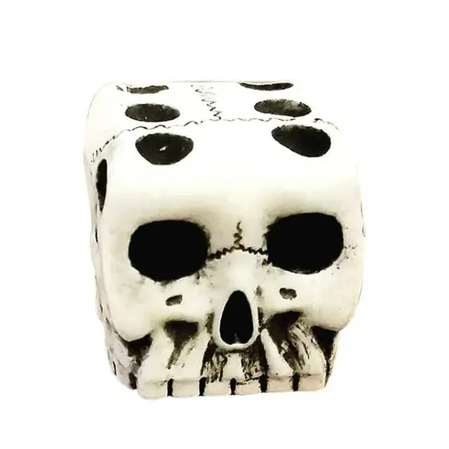 Resin 1PC 6-Sided Skull Dice_Vivareflex_Online