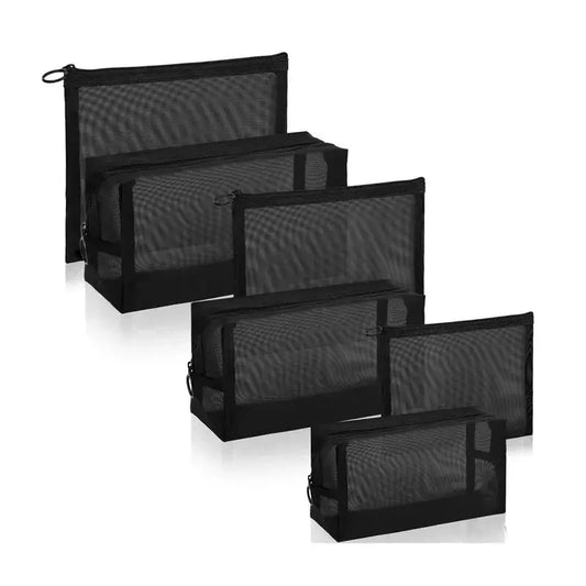 Black Transparent Cosmetic Bag Travel Organizer Toiletry Makeup Pouch Ultimate Bag Store