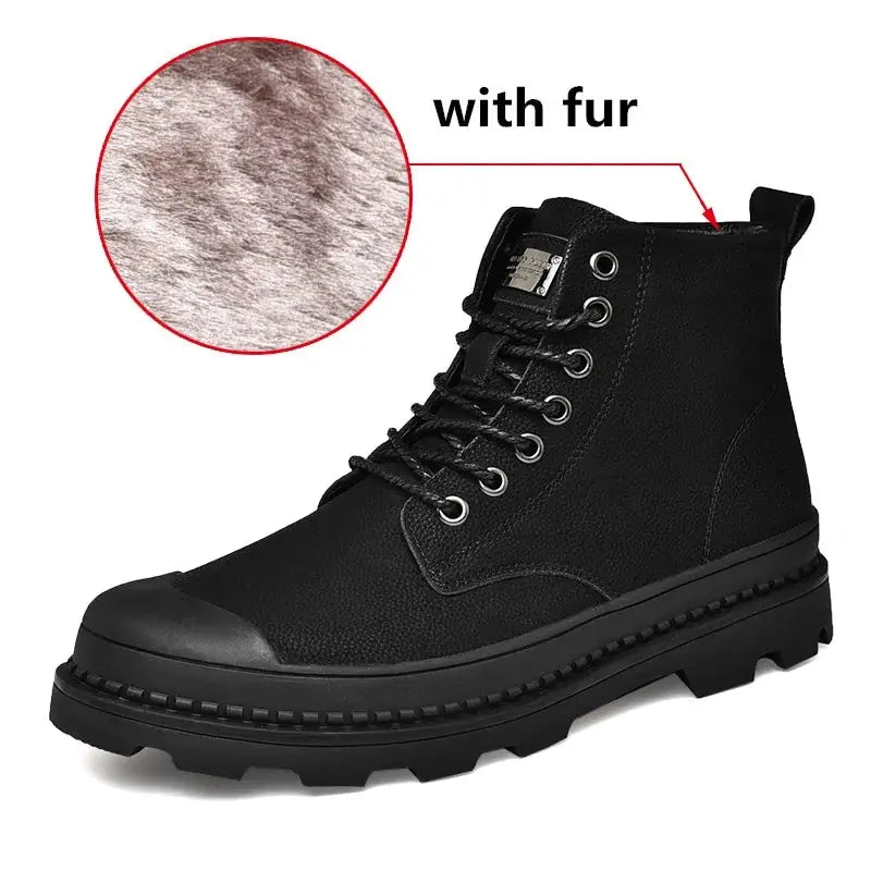 Black Warm Winter Men Boots Vivareflex Online