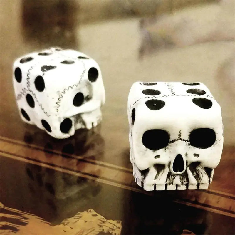 Black Resin 1PC 6-Sided Dice_Vivareflex_Online