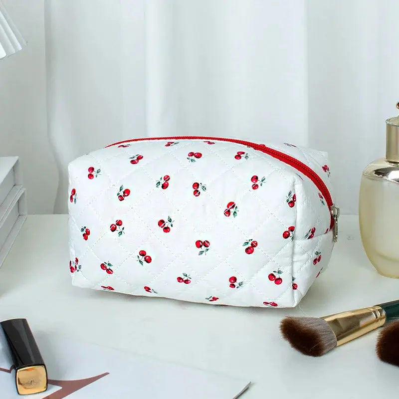 Bow Floral Women's Cosmetic Bags Cute Girls Sanitary Napkin Storage Bag Sanitary Pad Pouch Small Cosmetic Organizer Makeup Bag Ultimate Bag Store