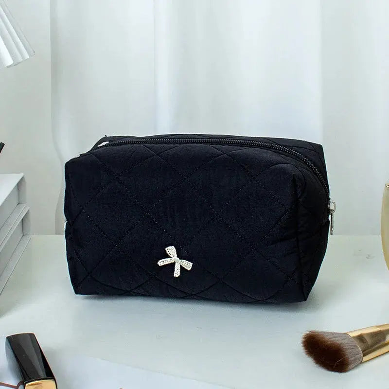 Bow Floral Women's Cosmetic Bags Cute Girls Sanitary Napkin Storage Bag Sanitary Pad Pouch Small Cosmetic Organizer Makeup Bag Ultimate Bag Store