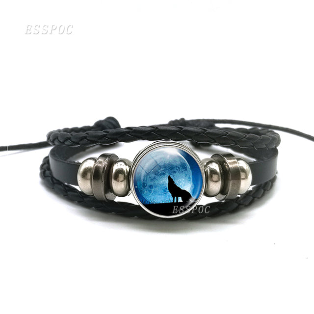 Bracelet with Wolf Full Moon Design_Vivareflex_Online