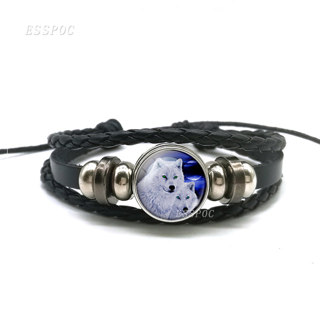 Bracelet with Wolf and Moon Design_Vivareflex_Online