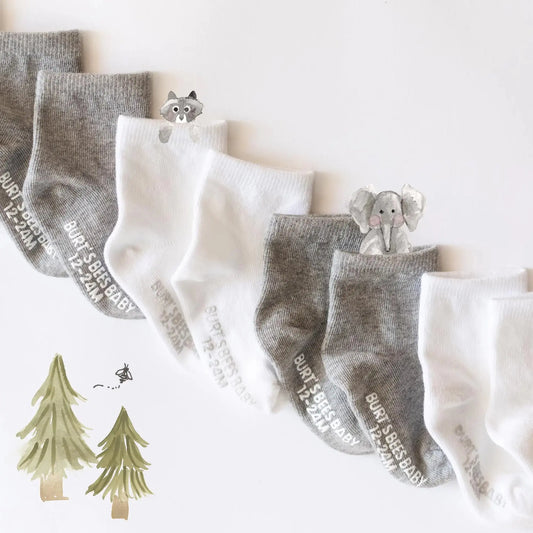 Burt Bees Baby Unisex Ankle Socks_Vivareflex_Online