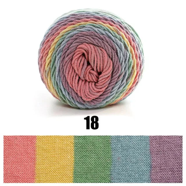 100g Rainbow Dyed Yarn - Vivareflex Online