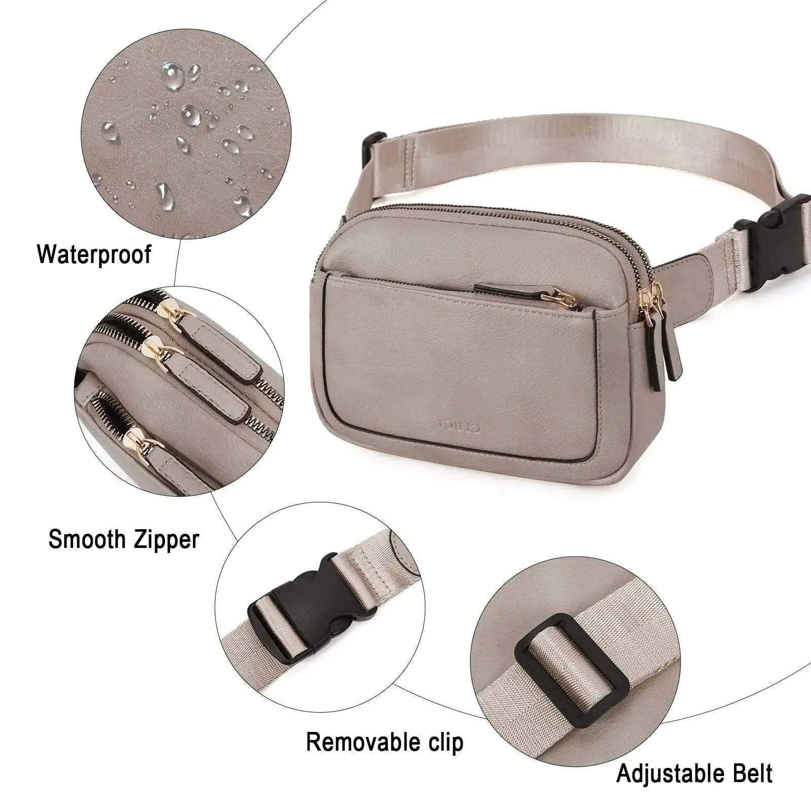 CLUCI Belt Bag for Women, Mini Everywhere Crossbody Waist Bag Adjustable Strap - Vivareflex Online