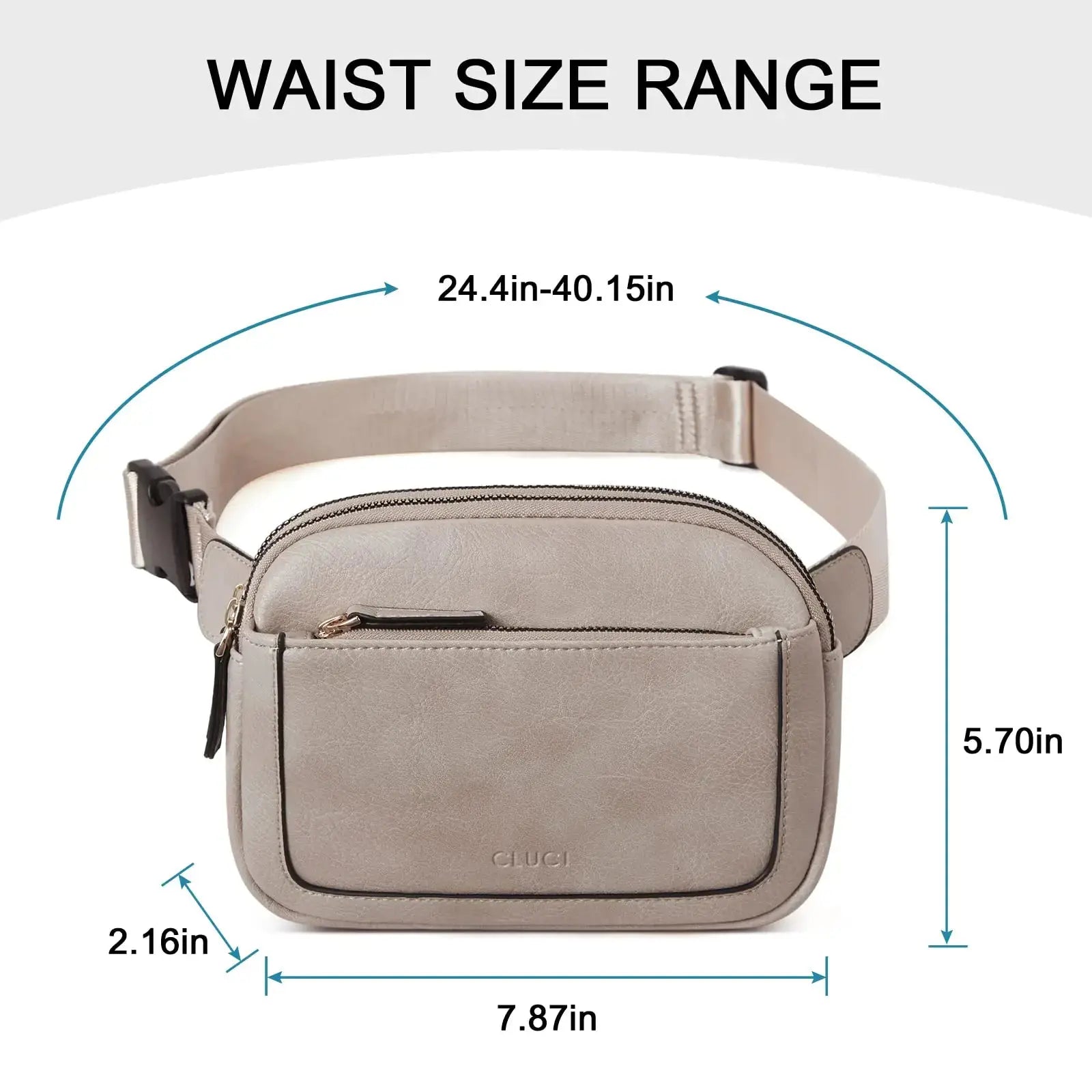 CLUCI Belt Bag for Women, Mini Everywhere Crossbody Waist Bag Adjustable Strap - Vivareflex Online