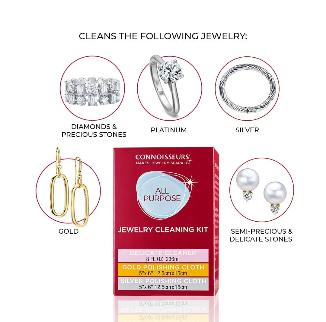 Jewelry Cleaning Kit, Liquid Solution & Silver & Gold Jewelry_Vivareflex_Online