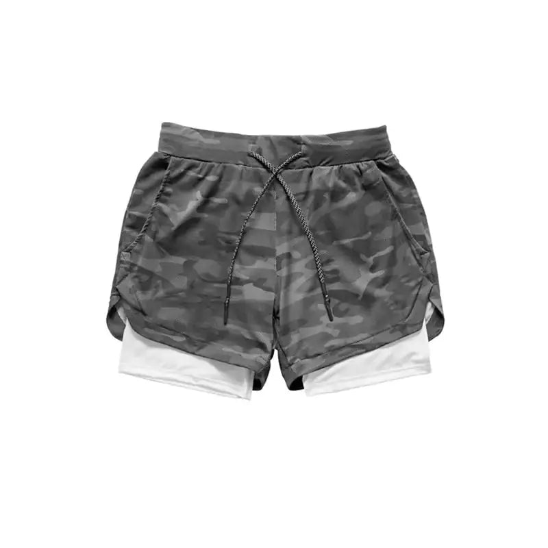 Camo 2-in-1 Running Shorts For Men Vivareflex Online