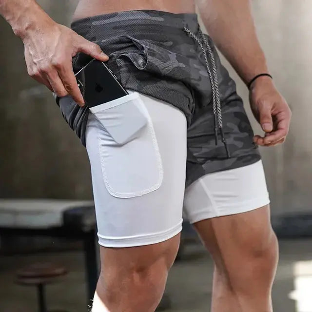Camo Running Shorts Men Gym Sports Vivareflex Online
