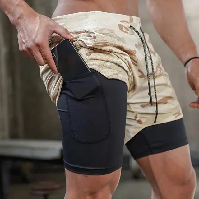 Camo Running Shorts Men Gym Sports Vivareflex Online