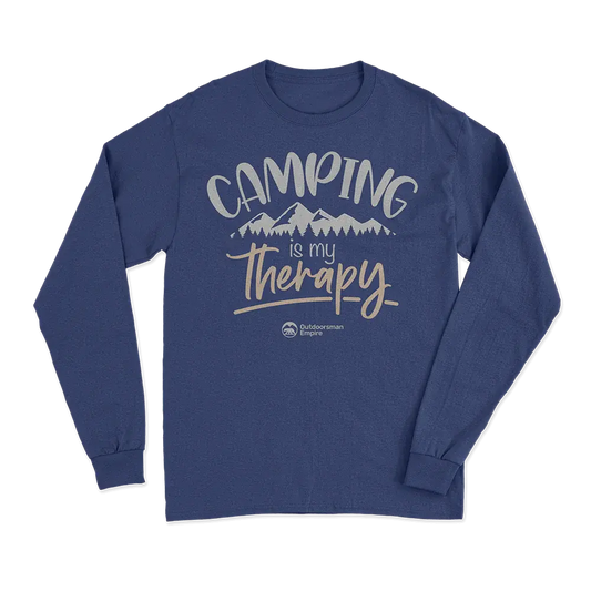 Camping Is My Therapy Men Long Sleeve Shirt Vivareflex Online