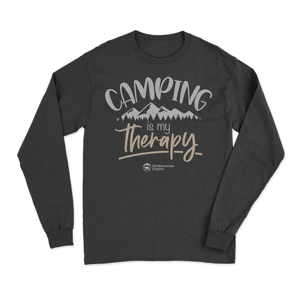 Camping Is My Therapy Men Long Sleeve Shirt Vivareflex Online