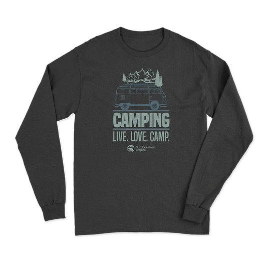 Camping Live Love Camp Men Long Sleeve Shirt Vivareflex Online