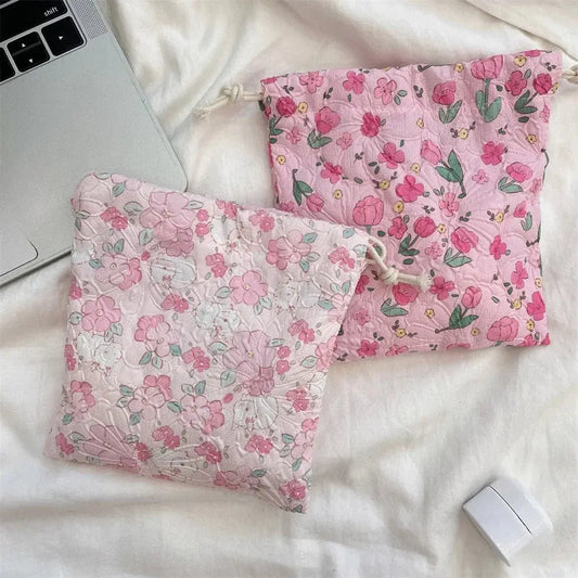 Cartoon Drawstring Cosmetic Bag Clutch Bag Large Makeup Organizer Bags Korean Cosmetic Pouch Women Cute Toiletry Beauty Case Ultimate Bag Store