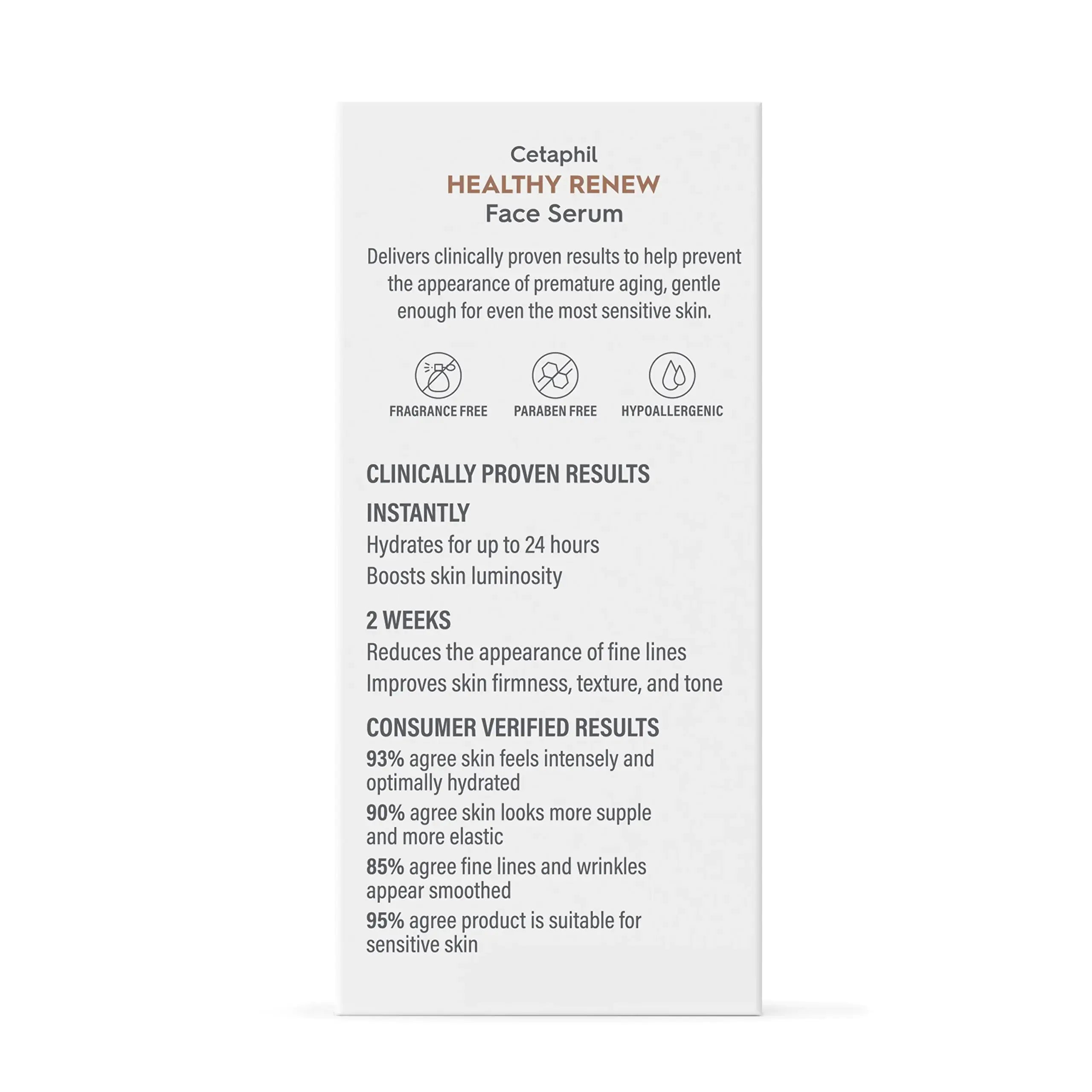 Cetaphil Healthy Renew Anti-Aging Face Serum – Retinol Alternative with Niacinamide & Peptides, 1oz - Vivareflex Online