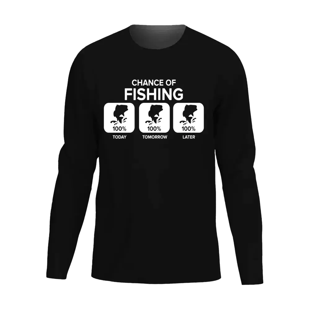 Chance of Fishing Men Long Sleeve Shirt Vivareflex Online