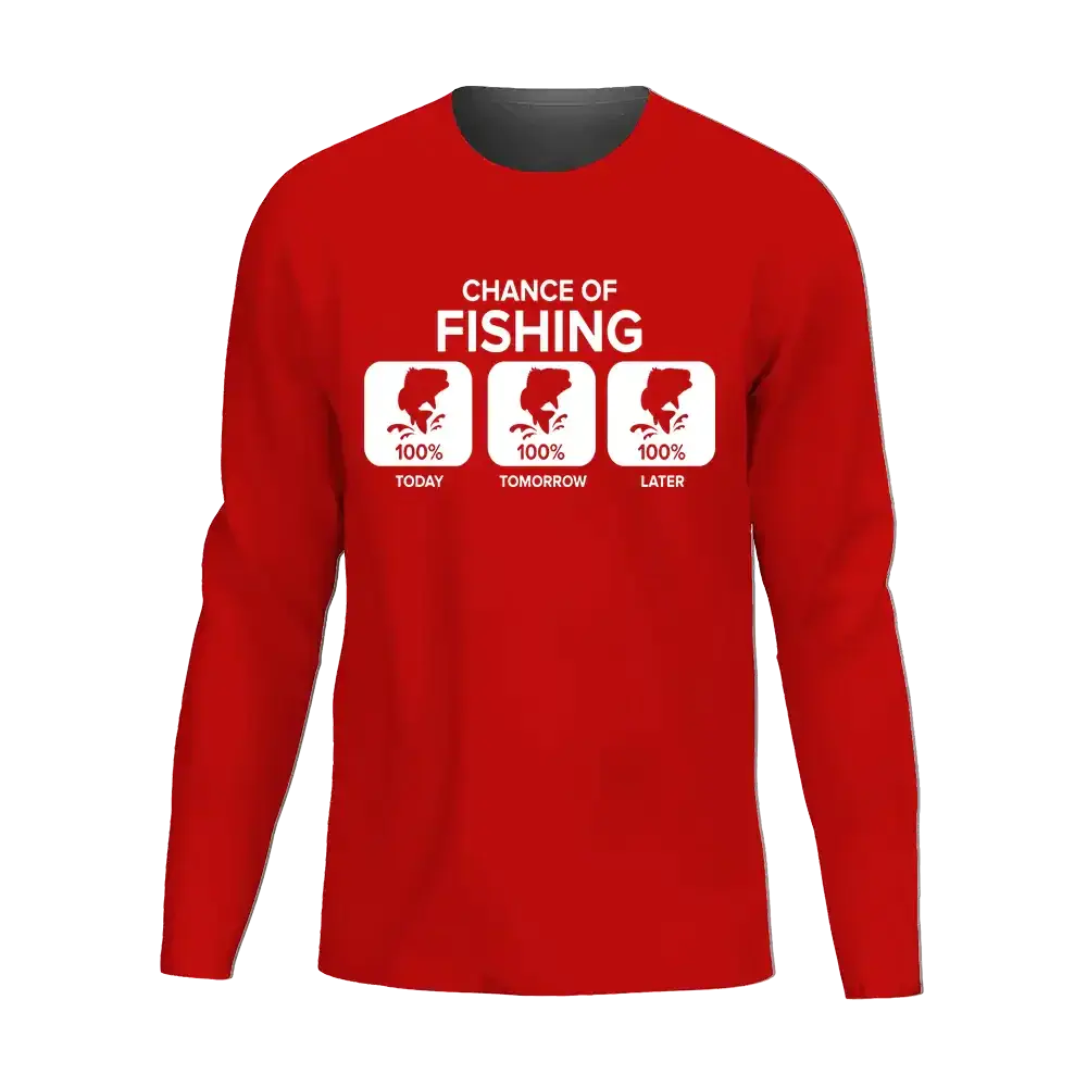 Chance of Fishing Men Long Sleeve Shirt Vivareflex Online