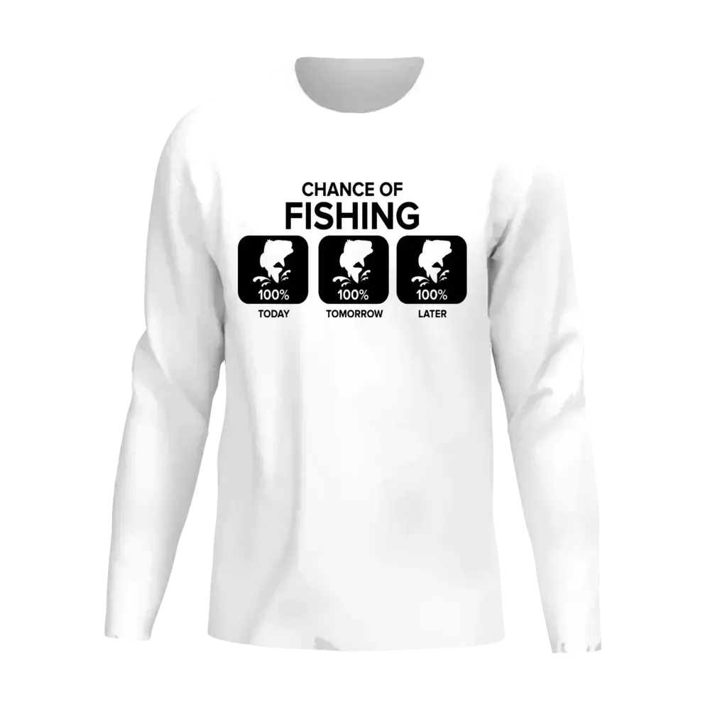 Chance of Fishing Men Long Sleeve Shirt Vivareflex Online