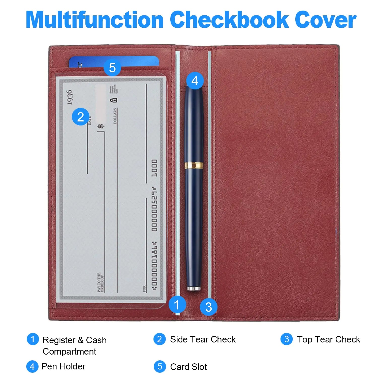 Checkbook Cover for Men and Women | Vivareflex Online