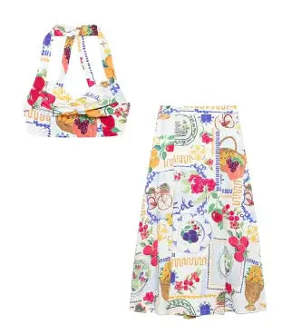 Chic Duo: Sleeveless Top & Midi Skirt Set Vivareflex Online