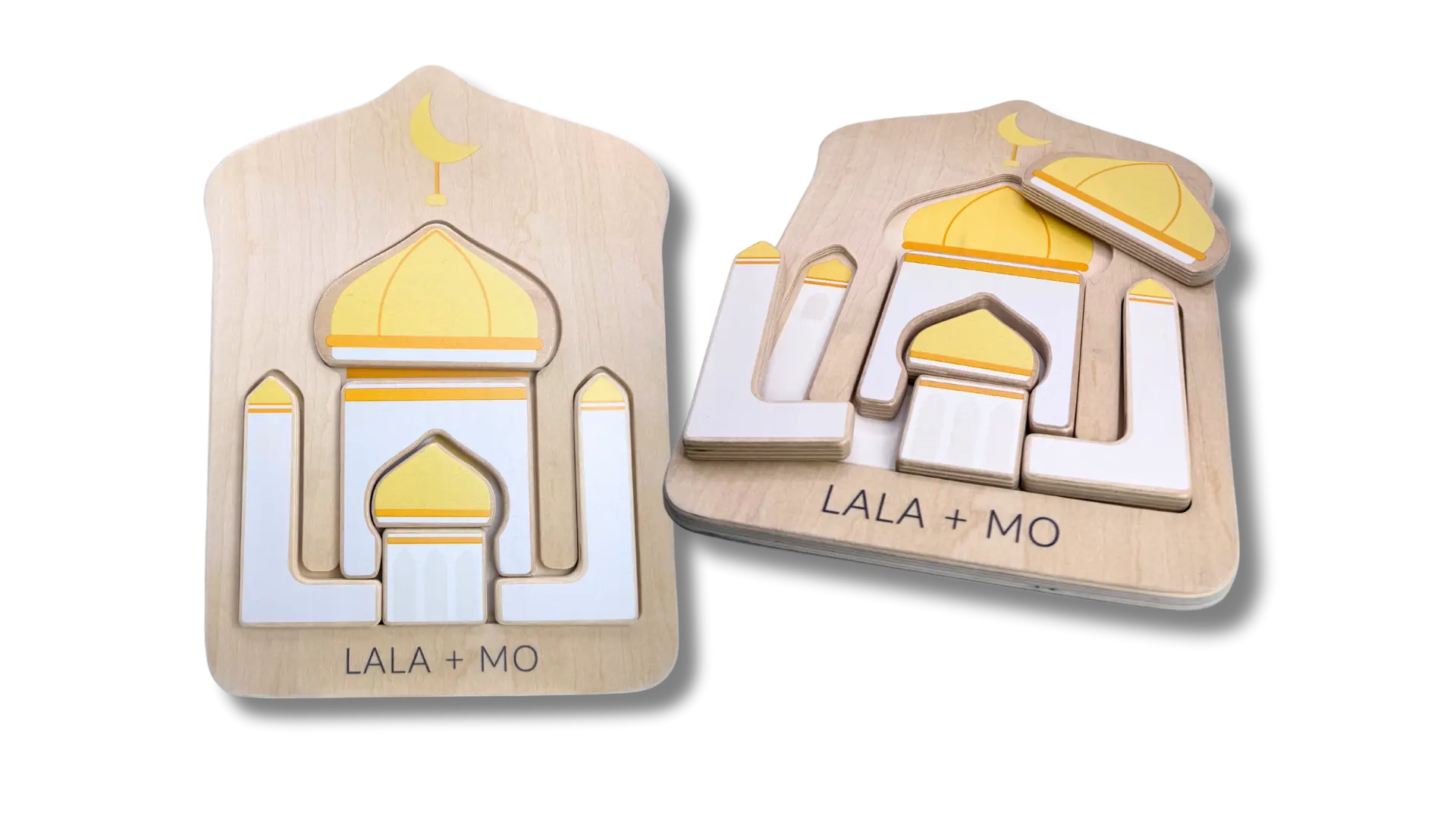 Chunky Islamic Block Puzzles (Set of FOUR) Lala + Mo
