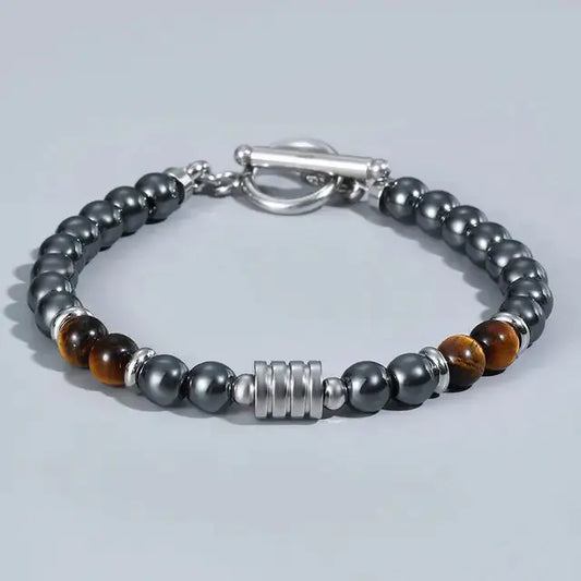 Clasp Tiger Eye Bracelet for Men Vivareflex Online