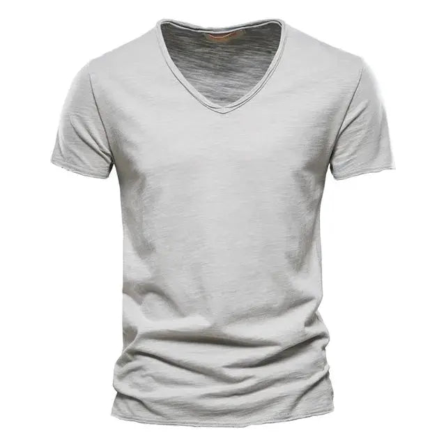 Classic V-Neck Cotton T-Shirt For Men Vivareflex Online