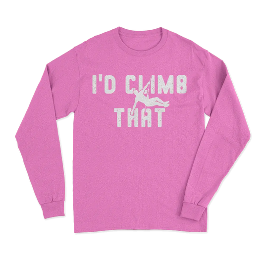 Climbing I'd Climb That Men Long Sleeve Shirt Vivareflex Online