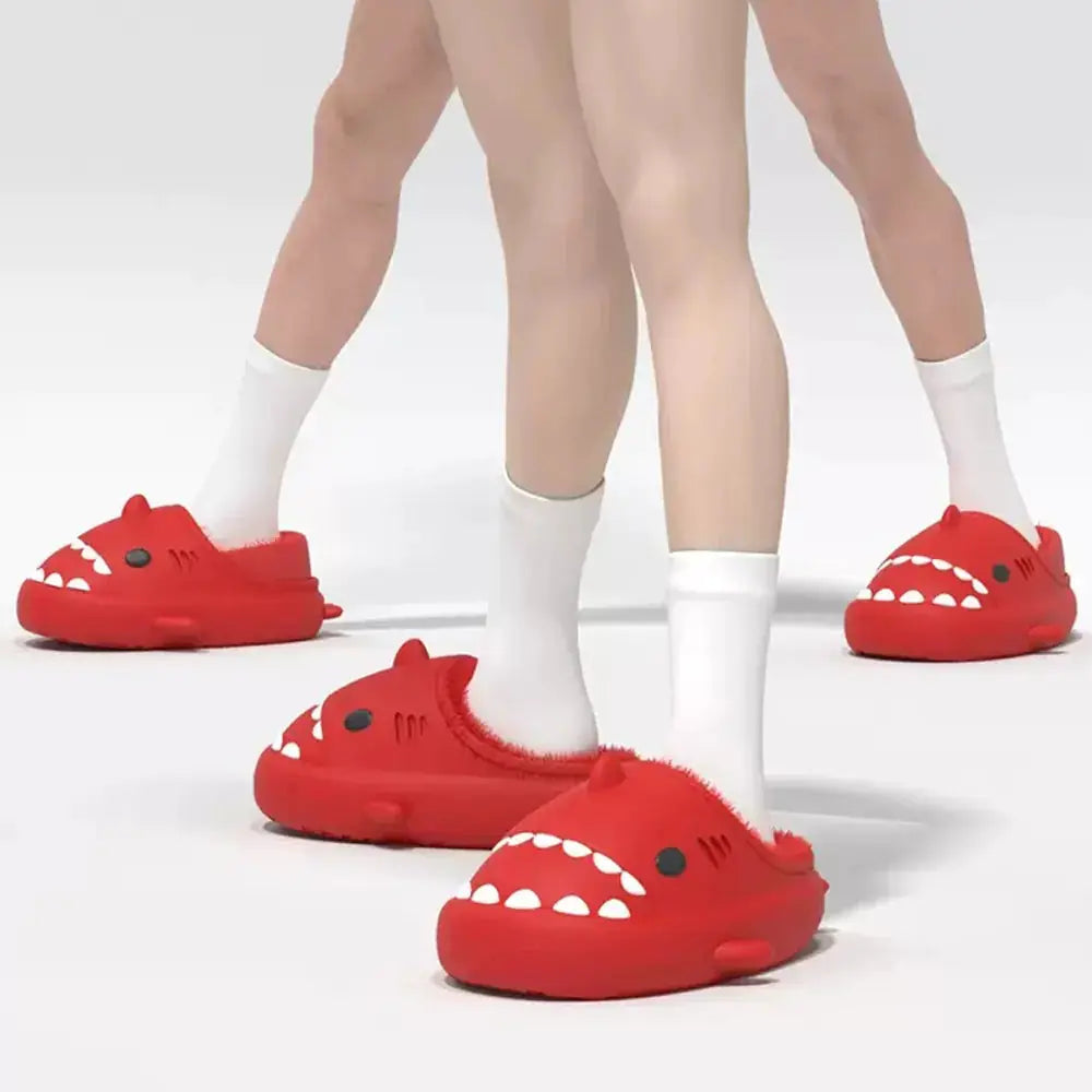 Comwarm Plush Shark Slippers For Women Men Vivareflex Online