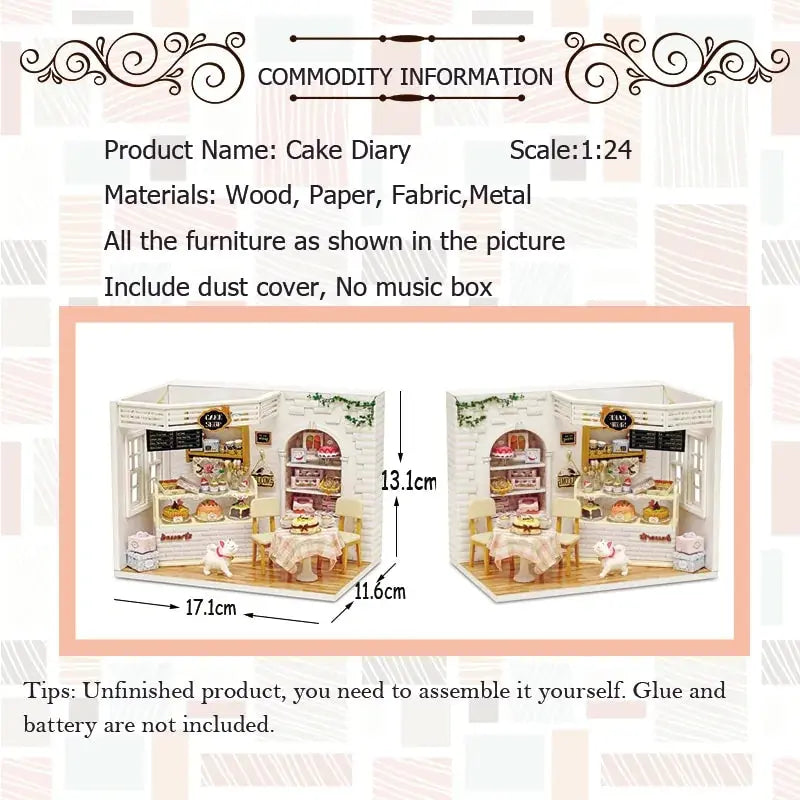 Crafty Cottage Wooden Dollhouse Kit - Vivareflex Online