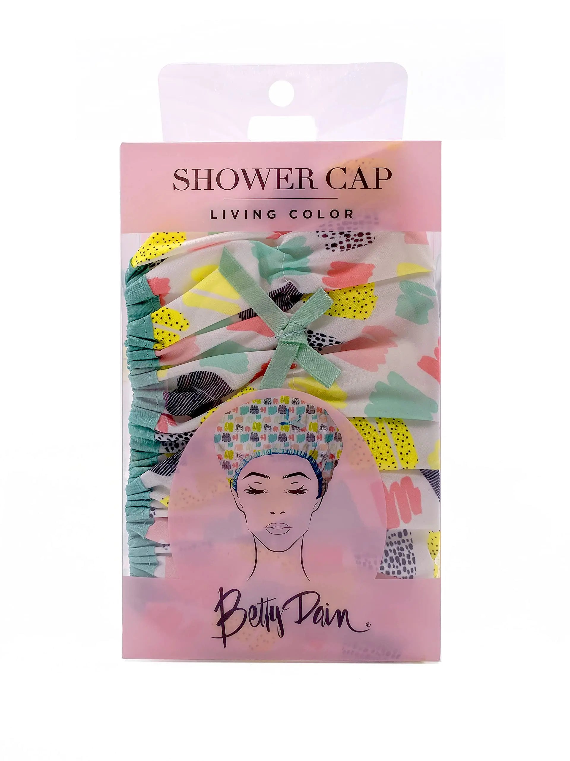 Fashionista Living Color Reusable Oversized Waterproof Shower Cap - PEVA Lined & Elastic Stretch Hem - Vivareflex Online