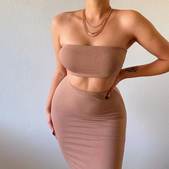 Crop Top and Midi Skirt_Vivareflex_Online