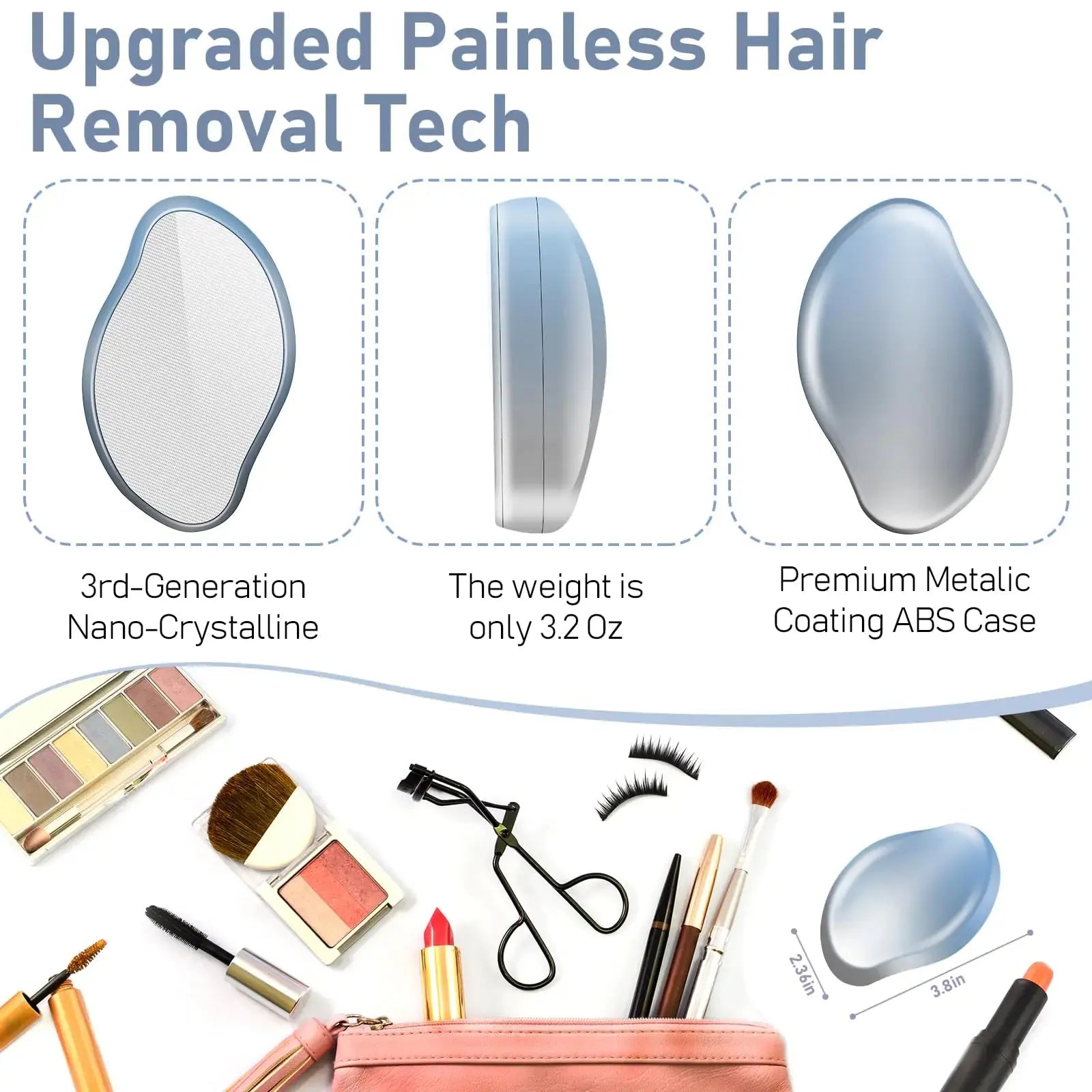Painless Crystal Hair Eraser for Women and Men |  Vivareflex Online