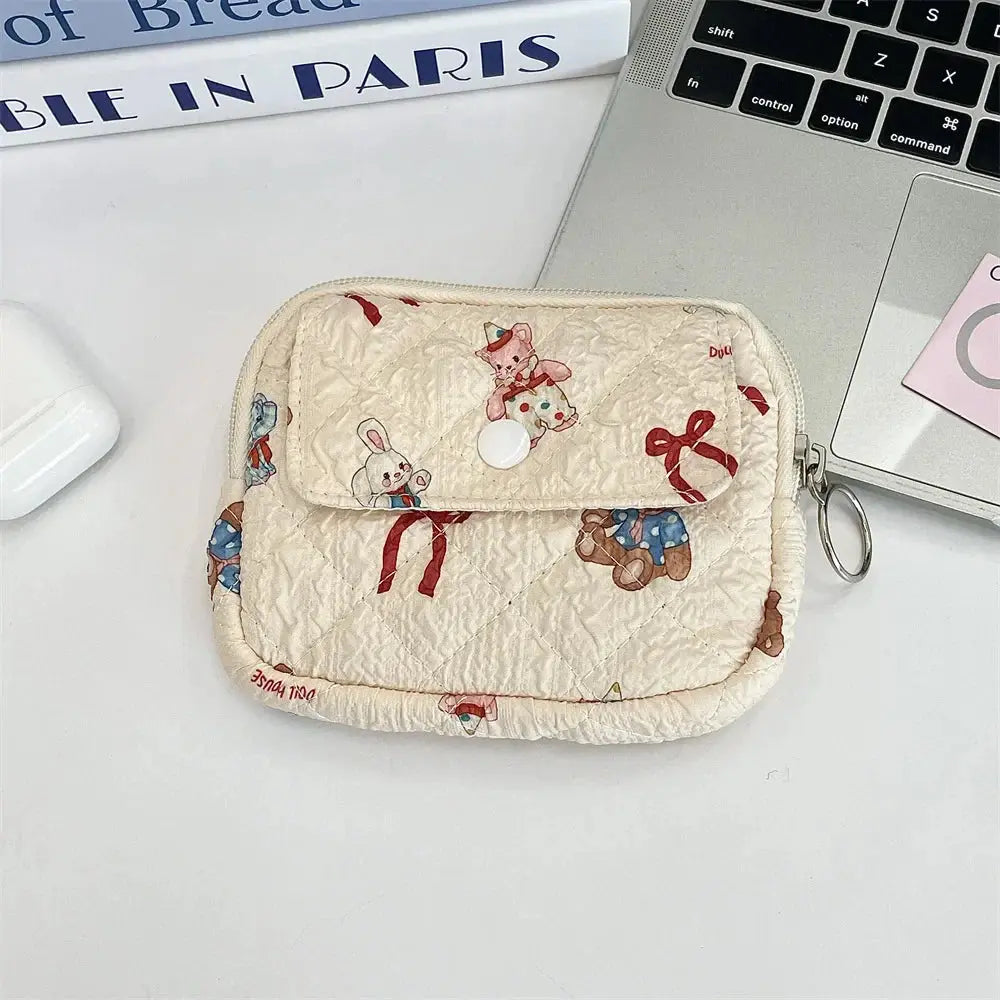 Cute Cartoon Multifunctional Coin Purse Kawaii Wallet Portable Coin Bag Key Earphone Coin Organizer Pouch Zipper Bag Kids Gift Ultimate Bag Store