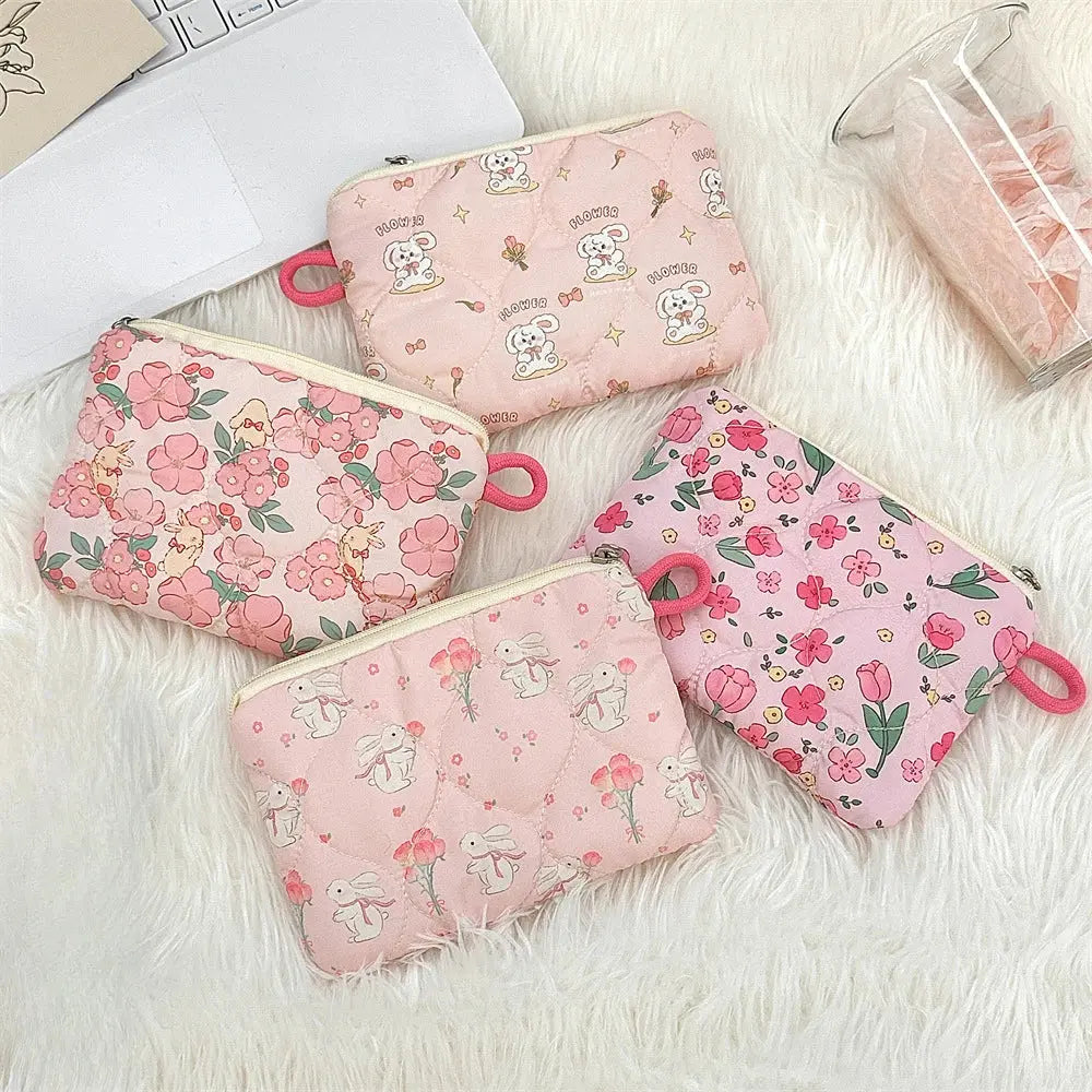 Cute Cartoon Small Travel Cosmetic Lipstick Earphone Card Portable Storage Bag Purse Women Mini Makeup Handbags Wallet Pouch Bag Ultimate Bag Store