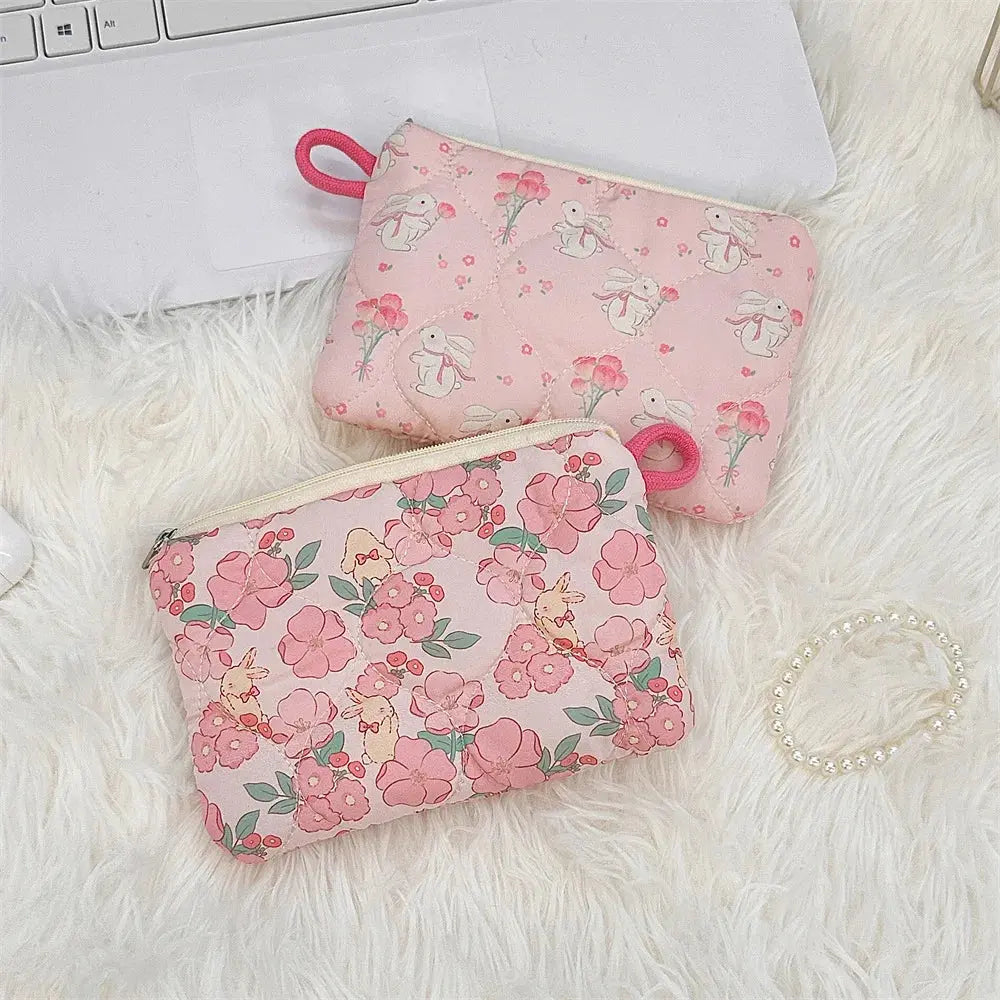 Cute Cartoon Small Travel Cosmetic Lipstick Earphone Card Portable Storage Bag Purse Women Mini Makeup Handbags Wallet Pouch Bag Ultimate Bag Store