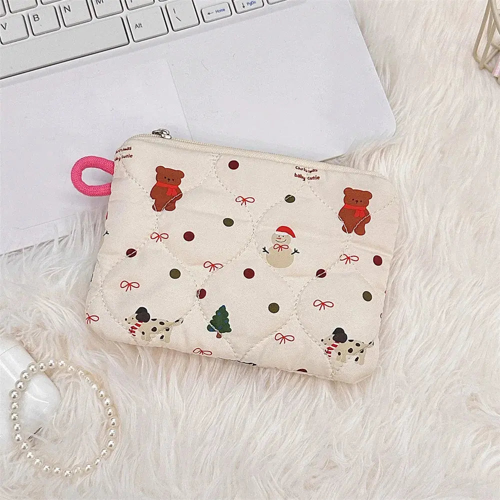 Cute Cartoon Small Travel Cosmetic Lipstick Earphone Card Portable Storage Bag Purse Women Mini Makeup Handbags Wallet Pouch Bag Ultimate Bag Store