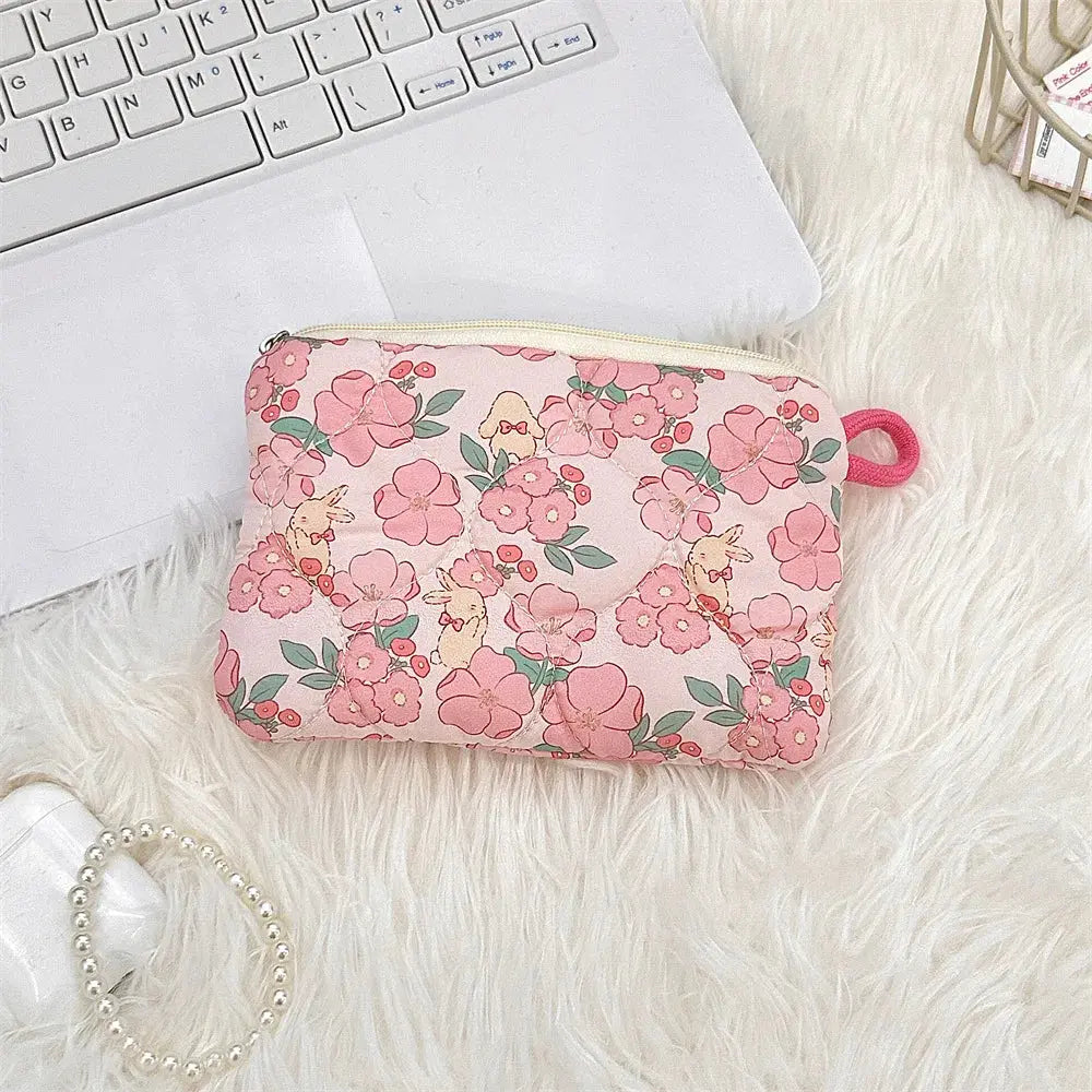 Cute Cartoon Small Travel Cosmetic Lipstick Earphone Card Portable Storage Bag Purse Women Mini Makeup Handbags Wallet Pouch Bag Ultimate Bag Store