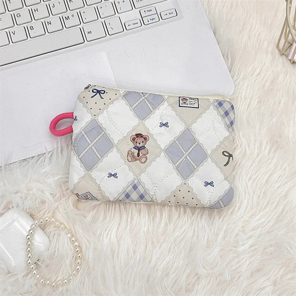 Cute Cartoon Small Travel Cosmetic Lipstick Earphone Card Portable Storage Bag Purse Women Mini Makeup Handbags Wallet Pouch Bag Ultimate Bag Store