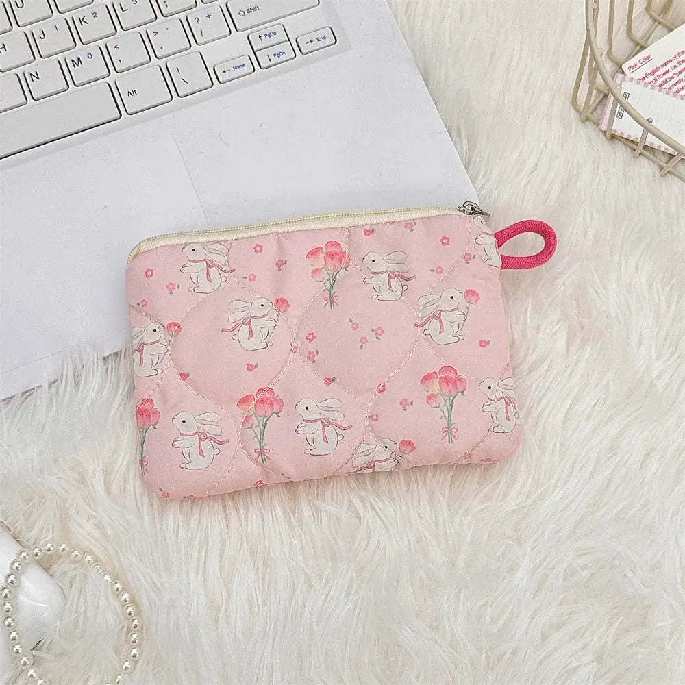 Cute Cartoon Small Travel Cosmetic Lipstick Earphone Card Portable Storage Bag Purse Women Mini Makeup Handbags Wallet Pouch Bag Ultimate Bag Store