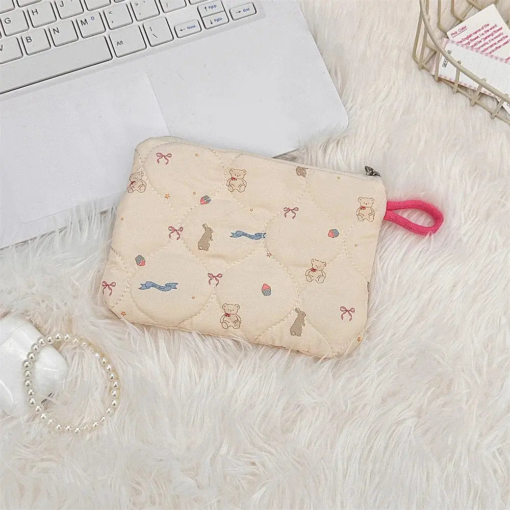 Cute Cartoon Small Travel Cosmetic Lipstick Earphone Card Portable Storage Bag Purse Women Mini Makeup Handbags Wallet Pouch Bag Ultimate Bag Store