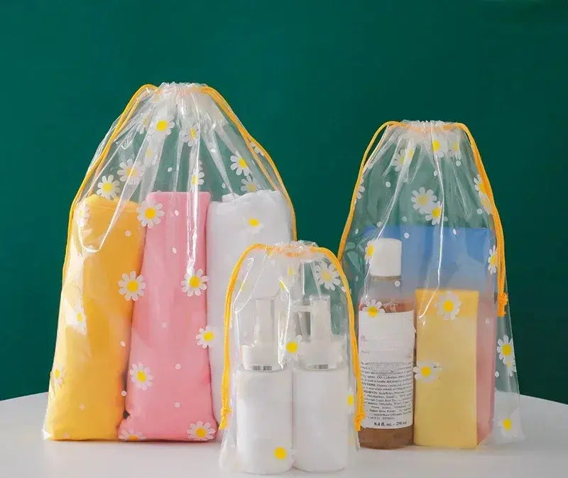 Cute Cartoon Transparent Travel Cosmetic Bag Make Up Case Women Waterproof Makeup Beauty Wash Organizer Toiletry Storage Kit Bag Ultimate Bag Store